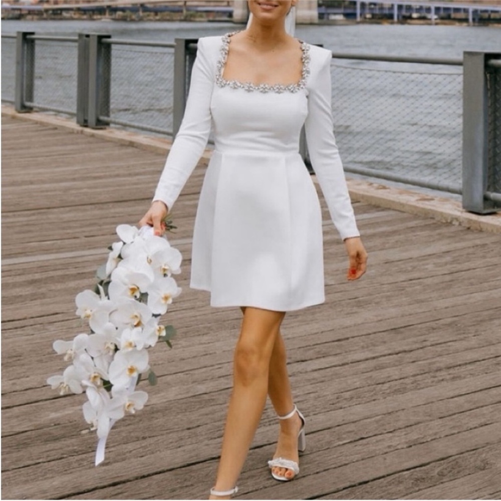 NADINE MERABI Kimberly White Dress
